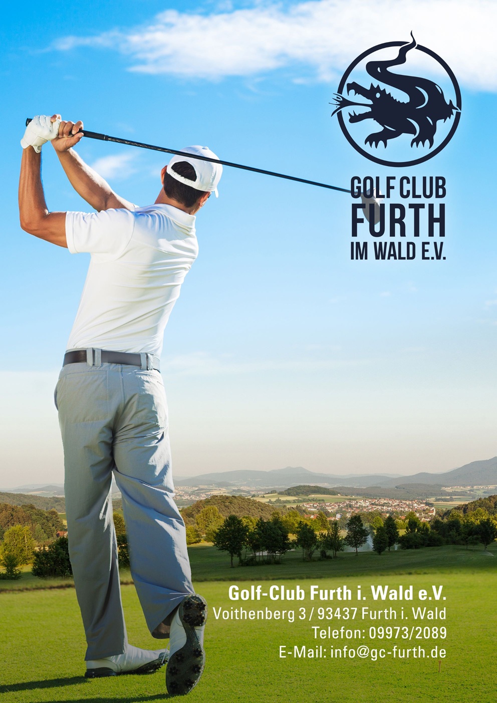 Golfer Am Abschlag