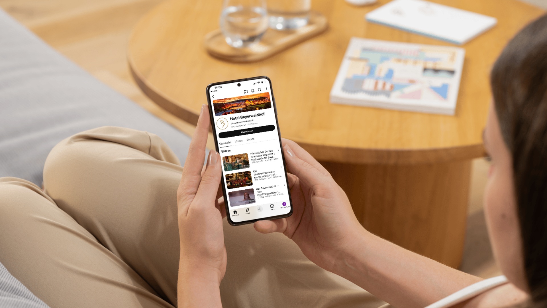 Besuch der Social Media Page vom Wellnesshotel Bayerwaldhof.